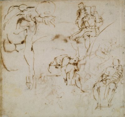 Pagina da un libro di schizzi da Michelangelo Buonarroti