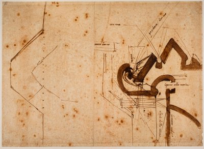 Piano di un bastione per la Porta della Giustizia da Michelangelo Buonarroti