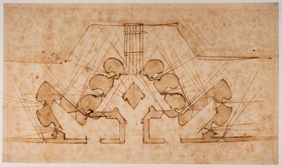 Piano di fortificazione di un portale da Michelangelo Buonarroti