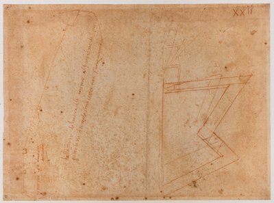 Piano delle mura vicino alla Porta di San Pier Gattolini da Michelangelo Buonarroti
