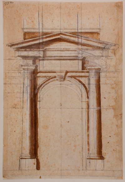 Studio di portale da Michelangelo Buonarroti