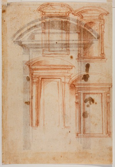 Studio di portale per la Biblioteca Laurenziana da Michelangelo Buonarroti