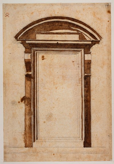 Studio del portale per la Biblioteca Laurenziana da Michelangelo Buonarroti