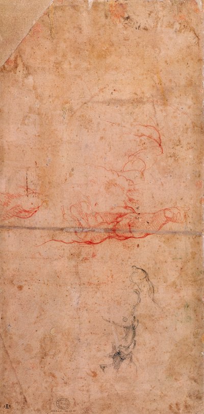 Studio preparatorio per la punizione di Aman (recto) da Michelangelo Buonarroti