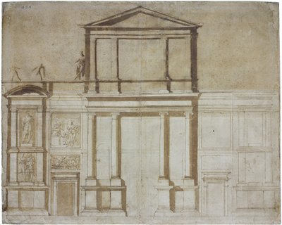 Progetto per la Facciata di San Lorenzo a Firenze, 1516 da Michelangelo Buonarroti