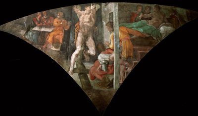 Punizione di Aman (Soffitto della Cappella Sistina) da Michelangelo Buonarroti