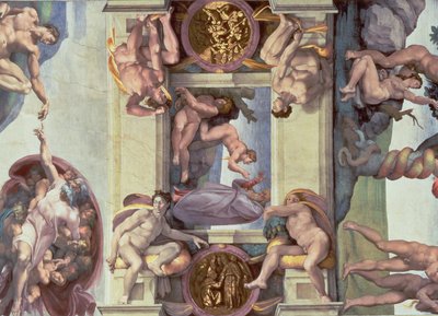 Soffitto della Cappella Sistina (1508-12): La creazione di Eva da Michelangelo Buonarroti