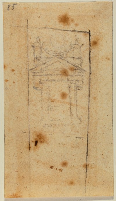 Schizzo di una finestra da Michelangelo Buonarroti