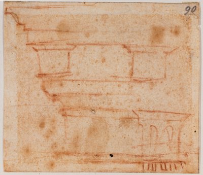 Schizzo di trabeazione da Michelangelo Buonarroti