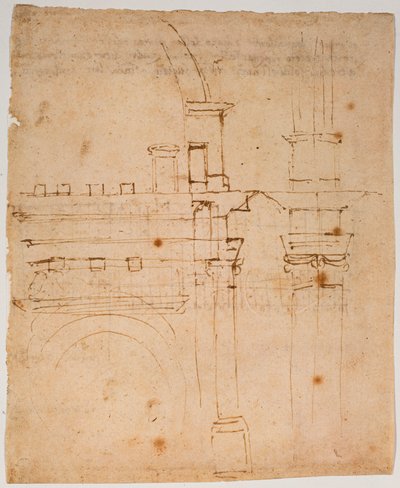 Schizzi per la cupola di Santa Maria del Fiore da Michelangelo Buonarroti