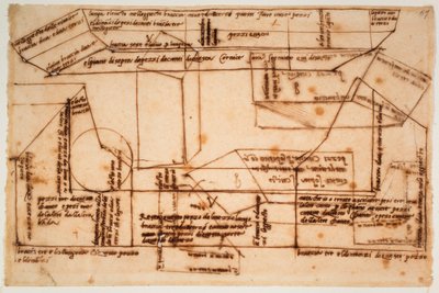 Schizzi di blocchi di marmo per la tomba di Giulio II da Michelangelo Buonarroti