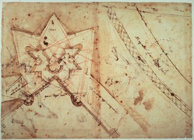 Studi per il baluardo della Porta al Prato di Tutti i Santi da Michelangelo Buonarroti