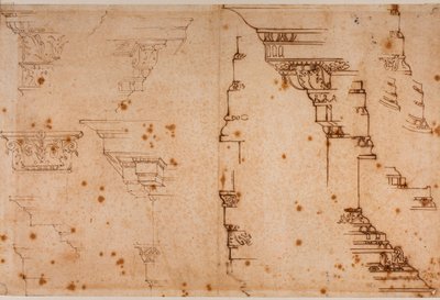 Studi di elementi architettonici da Michelangelo Buonarroti