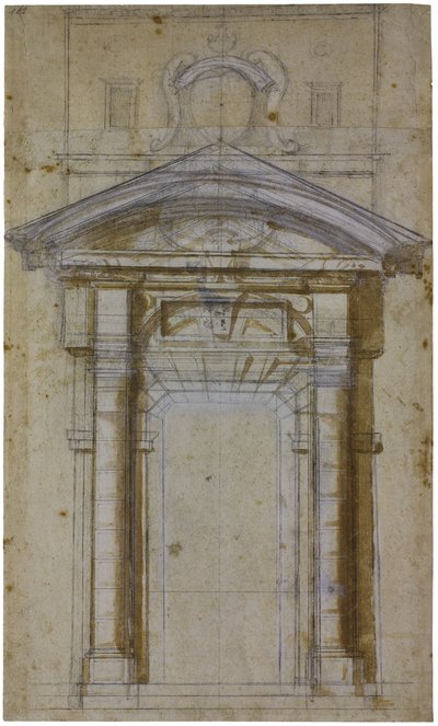 Studio per Porta Pia a Roma, ca 1561 da Michelangelo Buonarroti