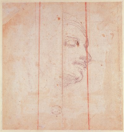 Studio per la Testa della Sibilla Libica da Michelangelo Buonarroti