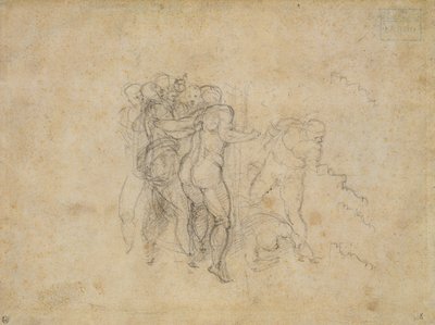 Studio per il Giudizio Universale da Michelangelo Buonarroti