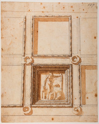 Studio per la decorazione della cupola per la Sagrestia Nuova da Michelangelo Buonarroti