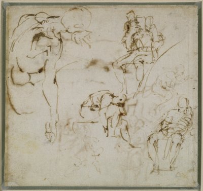 Studio di figure, c.1511 da Michelangelo Buonarroti