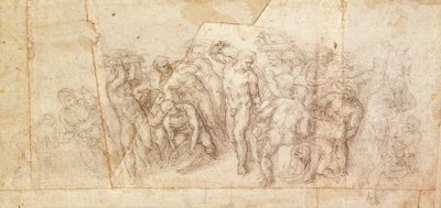 Studio di figure per una scena narrativa da Michelangelo Buonarroti