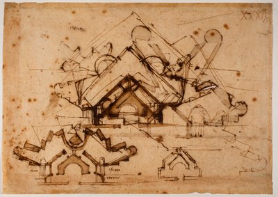 Studio di fortificazione da Michelangelo Buonarroti