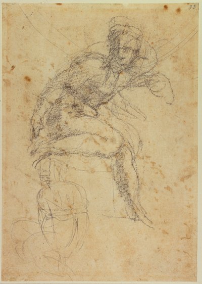 Studio di due nudi della Sistina da Michelangelo Buonarroti