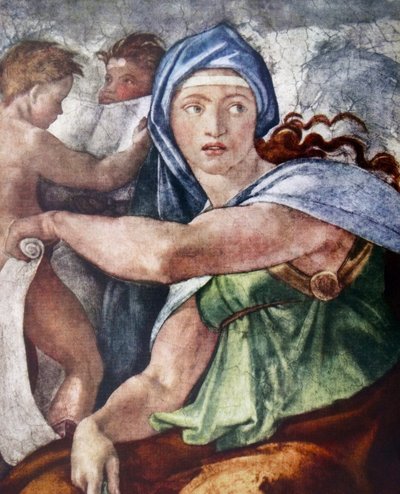La Sibilla Delfica (dettaglio) da Michelangelo Buonarroti