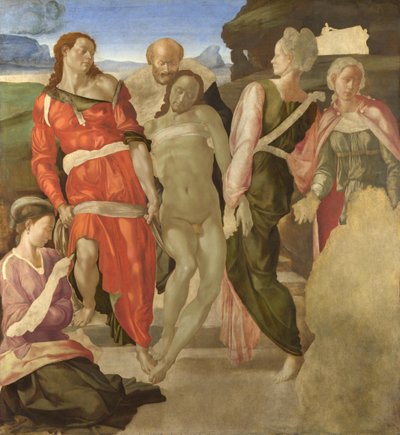 La sepoltura (incompiuto) (pannello) da Michelangelo Buonarroti