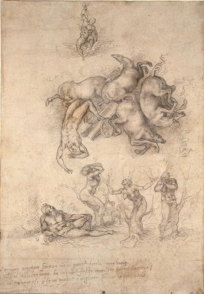 La caduta di Fetonte da Michelangelo Buonarroti