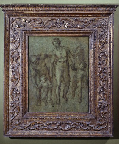 La Sacra Famiglia con San Giovanni Battista, c.1540 da Michelangelo Buonarroti