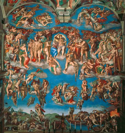 Il Giudizio Universale (affresco della Cappella Sistina in Vaticano), 1536-1541 da Michelangelo Buonarroti