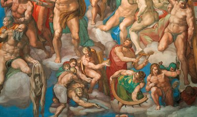 Il Giudizio Universale (affresco della Cappella Sistina in Vaticano), 1536-1541 da Michelangelo Buonarroti