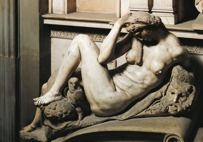 La Notte (dettaglio) dalla tomba di Giuliano de
