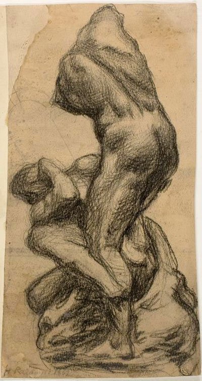 Due figure in lotta da Michelangelo Buonarroti