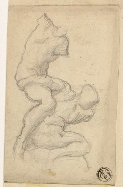 Due figure in lotta da Michelangelo Buonarroti