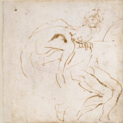 Due studi parziali di figure, c1490-1560 da Michelangelo Buonarroti