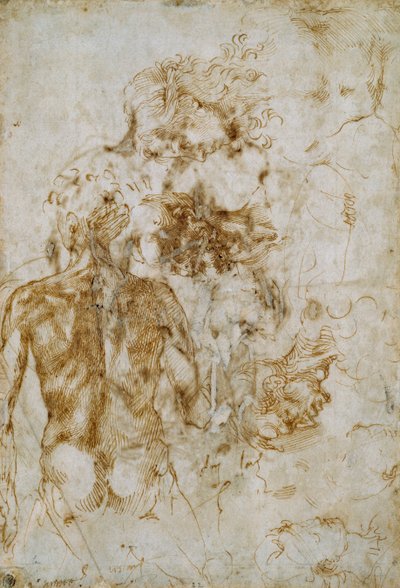 Vari studi di figure da Michelangelo Buonarroti