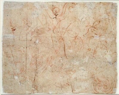 Vari studi, c.1525 da Michelangelo Buonarroti