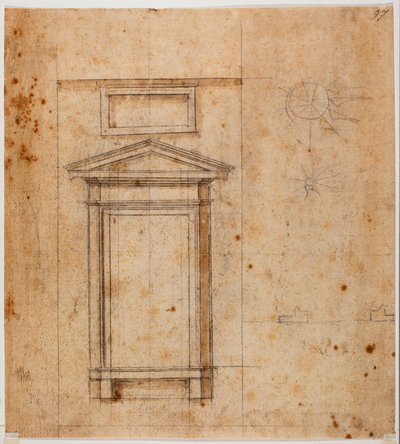 Progetto di finestra da Michelangelo Buonarroti