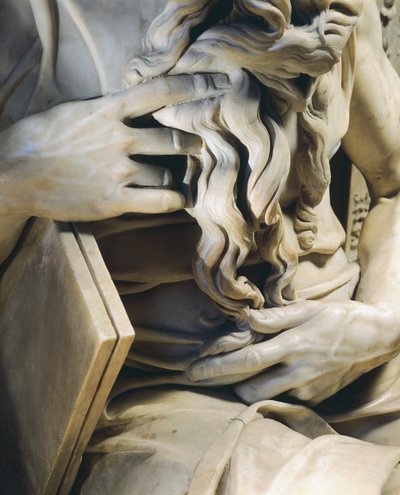 mani di Mosè, (dettaglio) da Michelangelo Buonarroti