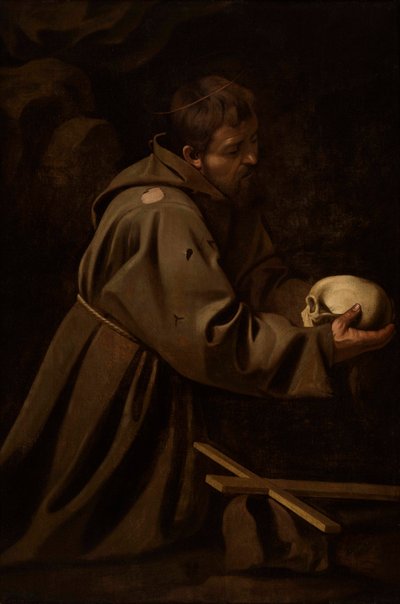 San Francesco in meditazione, ca. 1606 da Michelangelo Caravaggio