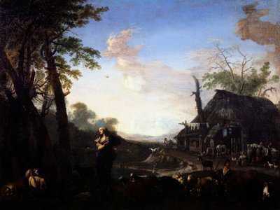 Erminia tra i pastori da Michelangelo Cerquozzi