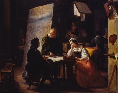 Nello studio di Raffaello da Michelangelo Fumagalli