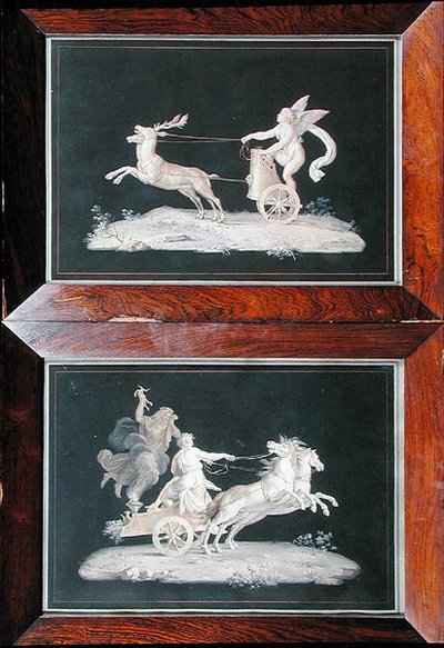 Due di una serie di sei scene allegoriche da Michelangelo Maestri