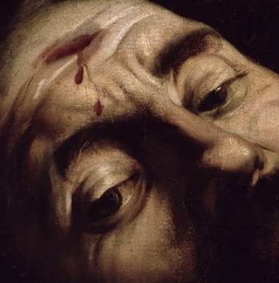 Davide vittorioso su Golia, c.1600 (dettaglio) da Michelangelo Merisi Caravaggio