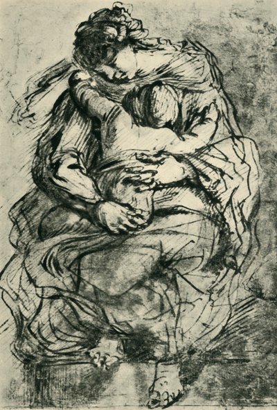 Madonna e bambino, fine XVI-inizio XVII secolo, 1943 da Michelangelo Merisi Caravaggio