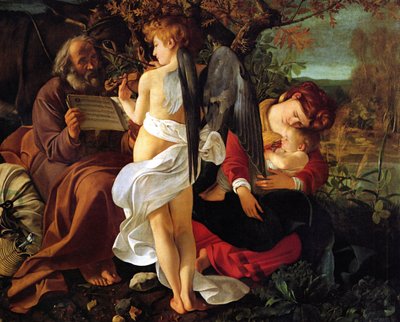 Riposo durante la fuga in Egitto, ca. 1597 da Michelangelo Merisi Caravaggio
