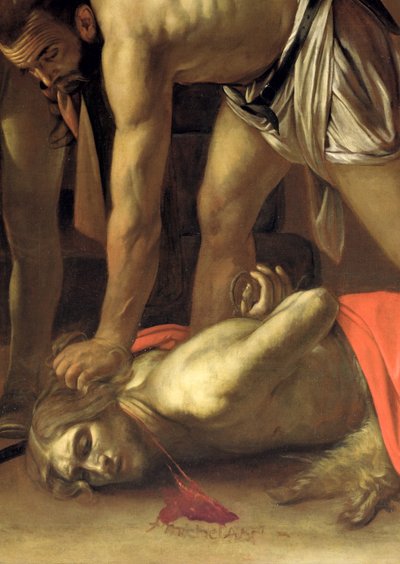 La Decapitazione di San Giovanni Battista (dettaglio) da Michelangelo Merisi Caravaggio