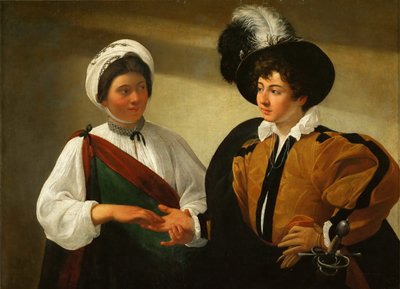 La chiromante da Michelangelo Merisi Caravaggio