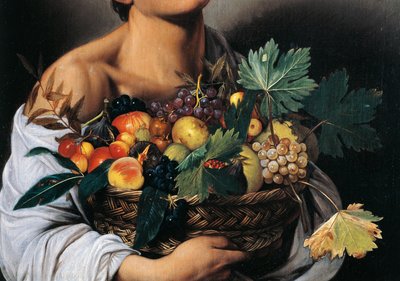 Ragazzo con un cesto di frutta (dettaglio) da Michelangelo Merisi da Caravaggio