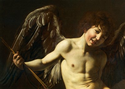 Cupido (dettaglio) da Michelangelo Merisi da Caravaggio